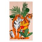 Полотенце "Доляна" Family of tigers 35х60 см,100% хлопок 160 г/м2 - фото 800168712