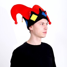 Карнавальная шляпа «Шут», цвета МИКС