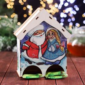 Чайный домик на два ряда "Дед Мороз" 15,5×9,6×20 см