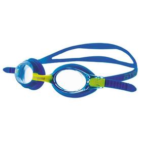 Очки для плавания Atemi M302, детские, силикон, цвет голубой/жёлтый