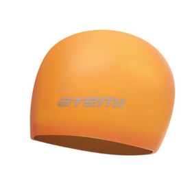 Шапочка для плавания Atemi SC306, силикон, цвет оранжевый