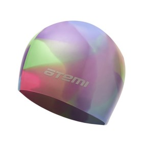 Шапочка для плавания Atemi MC203, силикон, цвет мультиколор