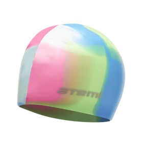 Шапочка для плавания Atemi MC205, силикон, цвет мультиколор