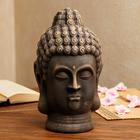 Копилка "Голова Будды", коричневая, керамика, 32 см - фото 6781138