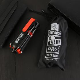 Фонарик-мультитул "Двигайся к цели", 8 в 1 6964734