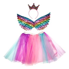 Карнавальный набор «Ангел» 3 предмета: ободок, крылья, юбка