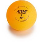 Мячи для настольного тенниса Atemi 1, цвет оранжевый, 6 шт - фото 6495592