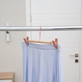 Вешалка для брюк и юбок SAVANNA Wood, 28×13×2,8 см, цвет розовый