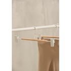 Вешалка для брюк и юбок SAVANNA Wood, 28×11,5×2,8 см, цвет белый - фото 6782175