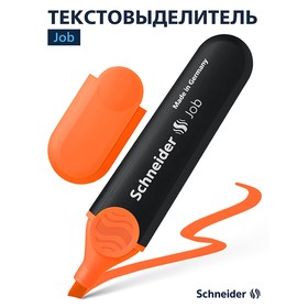 Маркер текстовыделитель Schneider Job, 1,0 - 5,0 мм, чернила на водной основе, оранжевый