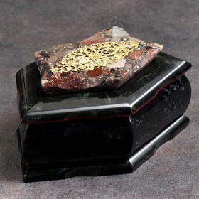 Ларец "Кружевной узор", 16х9х8 см, натуральный камень, змеевик в Донецке
