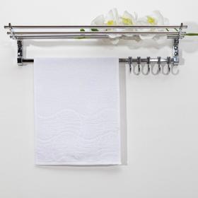 Полотенце махровое Волна ПД-1701-02057 30х50 см, цв 101 белый, хлопок 100%, 305г/м2