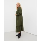 Платье женское миди MIST plus-size, р.56, хаки - фото 800819765