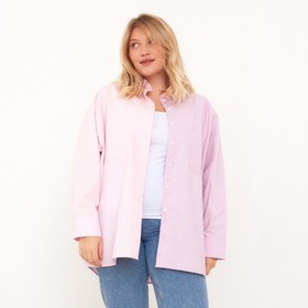 Рубашка женская MIST plus-size, one size, розовый/фиолетовый
