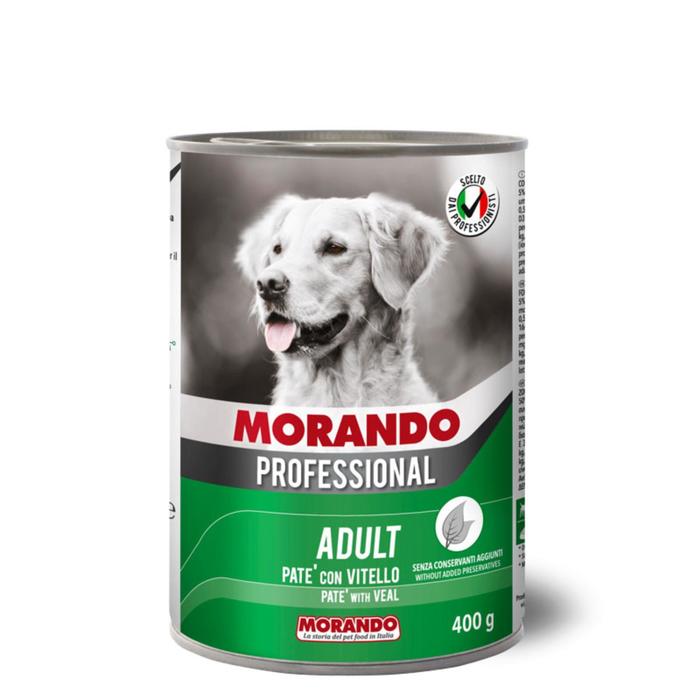 Влажный корм Morando Professional для собак, паштет с телятиной, 400 г - фото 5465197