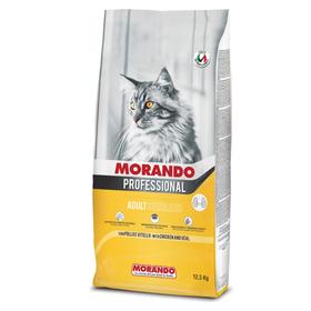 Сухой корм Morando Professional Gatto для стерилизованных кошек, курица/телятина, 12,5 кг