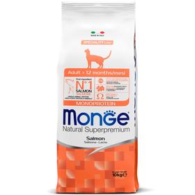 Cухой корм Monge Cat Speciality Line Monoprotein Adult для кошек, из лосося, 10 кг