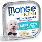 Влажный корм Monge Dog Fresh для собак, с треской, консервы, 100 г - фото 7651801