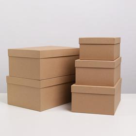 Набор подарочных коробок 5 в 1 «Крафт», 22 × 14 × 8.5‒ 32.5 × 20 × 12.5 см