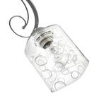 Плафон Е27 прозрачный-белый 10х10х12 см - фото 2746379