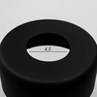 Плафон Е27 прозрачный-черный кант 10х10х12 см - фото 2926190