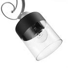 Плафон Е27 прозрачный-черный кант 10х10х12 см - фото 2926191