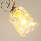 Плафон Е27 прозрачный-белый 10х10х12 см - фото 2746420