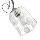 Плафон Е27 прозрачный-белый 10х10х12 см - фото 2746459