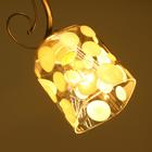 Плафон Е27 прозрачный-белый 10х10х12 см - фото 2746461