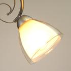 Плафон Е27 прозрачный-белый 12,5х12,5х10 см - фото 2746465