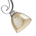 Плафон Е27 золотой оттенок-белый 12,5х12,5х10 см - фото 2746469