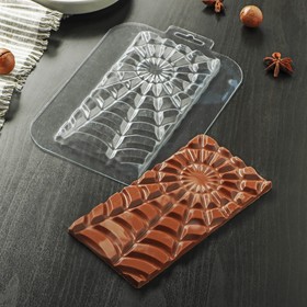 Форма для шоколада «Плитка Лучи Добра», 17×8,5×0,8 см