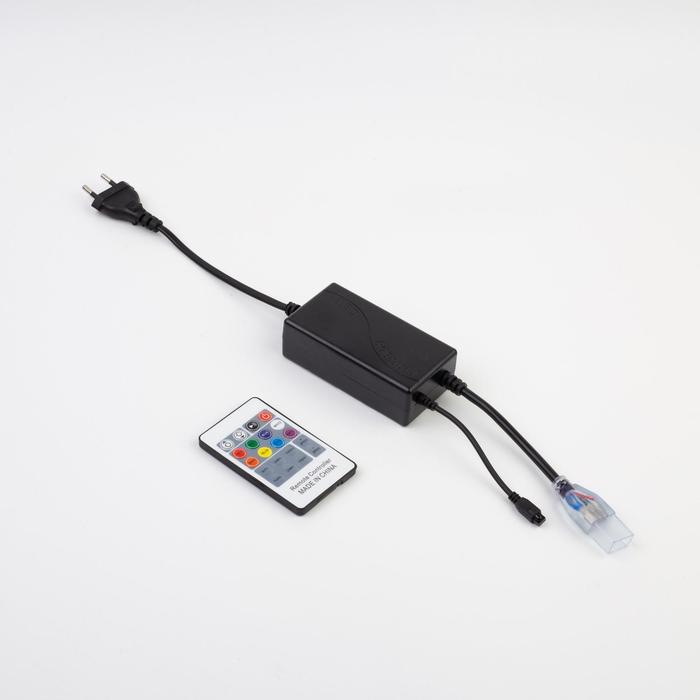 Контроллер Ecola для RGB ленты 14 × 7 мм, IP20, 220 В, 1000 Вт, пульт ДУ - фото 8818539