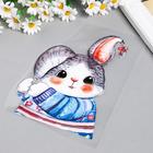 Термонаклейка "Заюшка с косичками" 23х15 см - фото 800228154