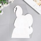 Термонаклейка "Заюшка с косичками" 23х15 см - фото 800228155