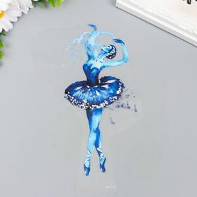 Термонаклейка "Балерина" брызги краски 21х13 см