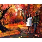 Алмазная мозаика с полным заполнением «Романтичная осень» 50х60 см - фото 861796