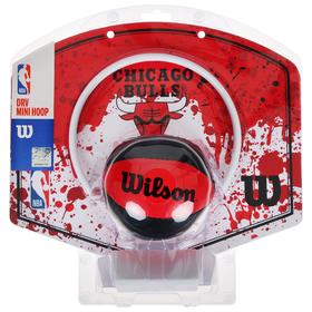 Набор для мини-баскетбола Wilson NBA Team Mini Hoop Chicago, арт.WTBA1302CHI, щит с кольцом,