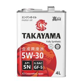 Масло Takayama 5W-30 ILSAC GF-5. API SN, синтетическое, 4 л 7446786