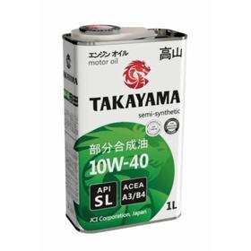Масло Takayama 10W-40 API SL, ACEA A3/B4, полусинтетическое, 1 л 7446790