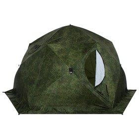 Палатка зимняя «СТЭК» КУБ Чум Т, трёхслойная, цвет камуфляж