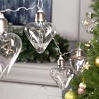 Гирлянда «Нить» 3 м с насадками «Лампочки сердца», IP20, прозрачная нить, 80 LED, свечение мульти, 8 режимов, 220 В 6929853