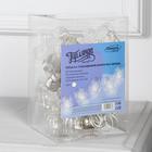 Гирлянда «Нить» 3 м с насадками «Лампочки звездочки», IP20, прозрачная нить, 80 LED, свечение белое, 8 режимов, 220 В 6929858