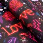 Бумага упаковочная глянцевая "Неоновая любовь", 0,5 х 0,7 м 7106331