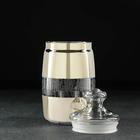 Банка «Геометрия», 1,1 л, с гравировкой и напылением, цвет золото - фото 800238249