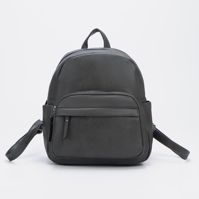Backpack, Lightning Department, 2 Outdoor Pockets, Color Gray
