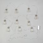 Гирлянда «Нить» 3 м с насадками «Лампа», IP20, прозрачная нить, 80 LED, свечение белое, 8 режимов, 220 В 6929847