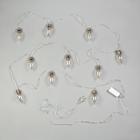 Гирлянда «Нить» 3 м с насадками «Лампочки капля», IP20, прозрачная нить, 80 LED, свечение мульти, 8 режимов, 220 В 6929849