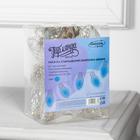 Гирлянда «Нить» 3 м с насадками «Лампочки шишки», IP20, прозрачная нить, 80 LED, свечение синее, 8 режимов, 220 В 6929863