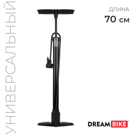 Насос велосипедный напольный Dream Bike, цвет чёрный